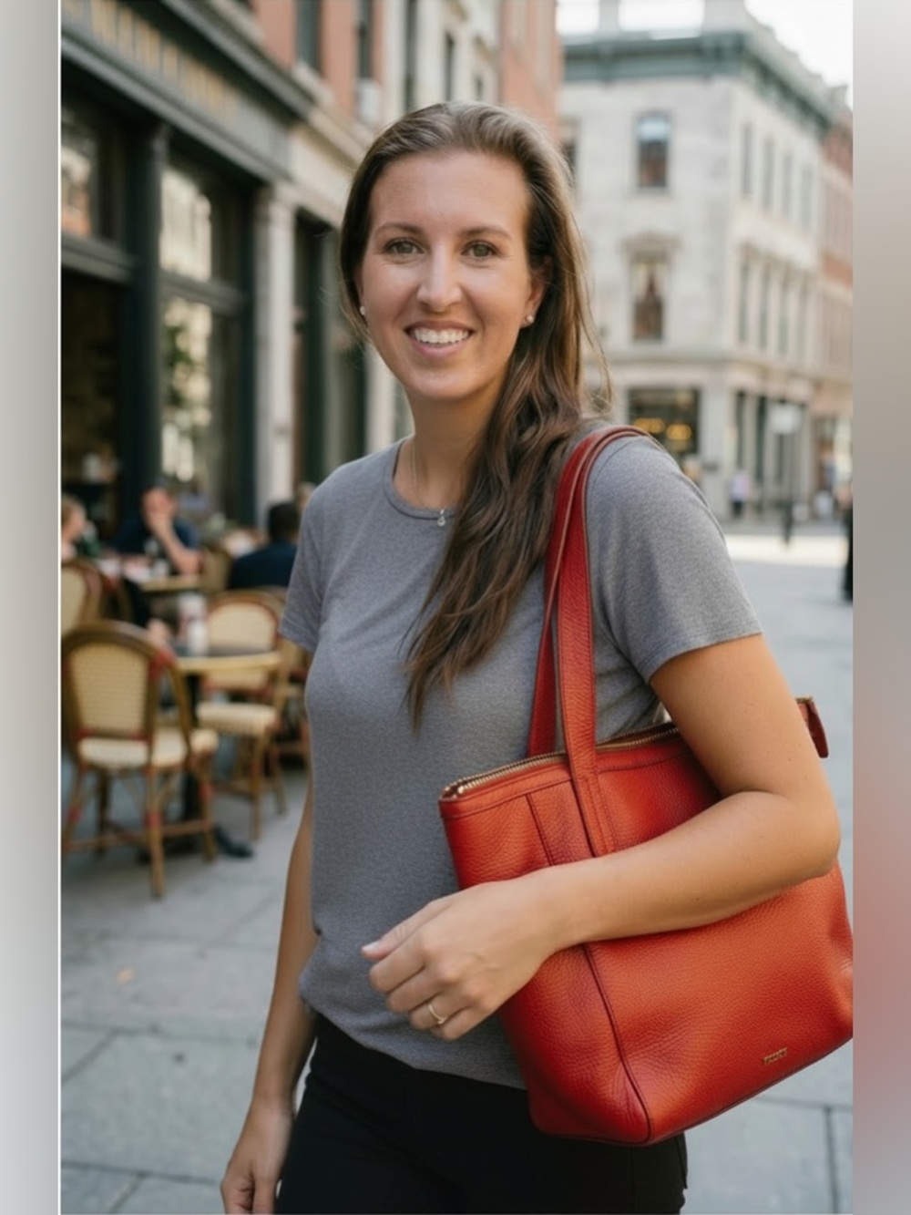 Vintage Fossil Mimi Shopper Tote